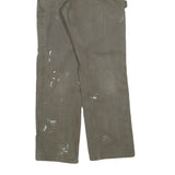 CARHARTT Mens Cotton Brown Relaxed Straight Trousers W28 L30 Workwear Durable