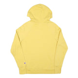 CHAMPION Mens Yellow Hoodie M Cotton Blend Pullover Casual Sweatshirt