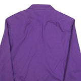 Womens Purple Button Polyester Blend Tailored Jacket UK 18 Plain Classic