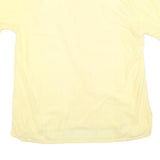 GIOCCO Mens Yellow Shirt M Cotton Summer Casual Short Sleeve Button