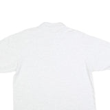 COTTON DELUXE Mens White Master Composter Volunteer Printed Short Sleeve L Polo