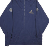 CHAMPION Mens Navy Blue Football Outdoor Jacket XL Nylon Hooded Plain