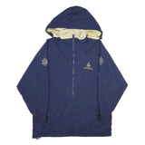 CHAMPION Mens Navy Blue Football Outdoor Jacket XL Nylon Hooded Plain