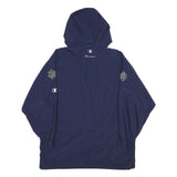 CHAMPION Mens Navy Blue Football Outdoor Jacket XL Nylon Hooded Plain