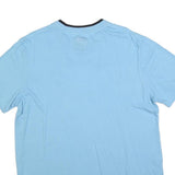 NFL Mens Blue Black SF Logo Graphic T-Shirt L Short Sleeve Crew Neck