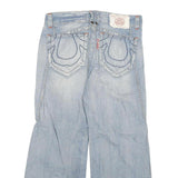 OLD ARMY Womens Jeans Blue Relaxed Wide-Leg Denim Light W32 L26 Stylish