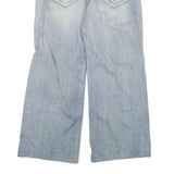 OLD ARMY Womens Jeans Blue Relaxed Wide-Leg Denim Light W32 L26 Stylish