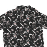 MARGARITAVILLE Mens Black & Pink Floral Cotton Blend Shirt 2XL Short Sleeve