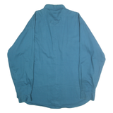 DOCKERS Mens Blue Shirt XL Button-Down Collar Cotton Casual Pocketed Long Sleeve