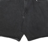 WRANGLER Mens Black Denim Shorts 2XL W40 Classic Fit Cotton Casual