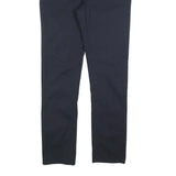 H&M Mens Cotton Blend Navy Slim Straight Trousers W31 L31 Casual Wear