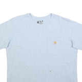 CARHARTT Womens Light Grey T-Shirt XL Short Sleeve Crew Neck Plain Cotton Casual