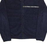 NAUTICA Mens Navy Blue Polyester Jacket L Zip Plain Casual Outdoor