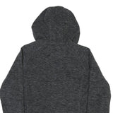 NEW BALANCE Womens Grey & Pink Zip Hoodie Jacket M Polyester Blend Casual Sports