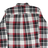 CHAPS Mens Red & Black Check Shirt L Button Down Collar Long Sleeve Casual
