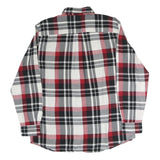 CHAPS Mens Red & Black Check Shirt L Button Down Collar Long Sleeve Casual