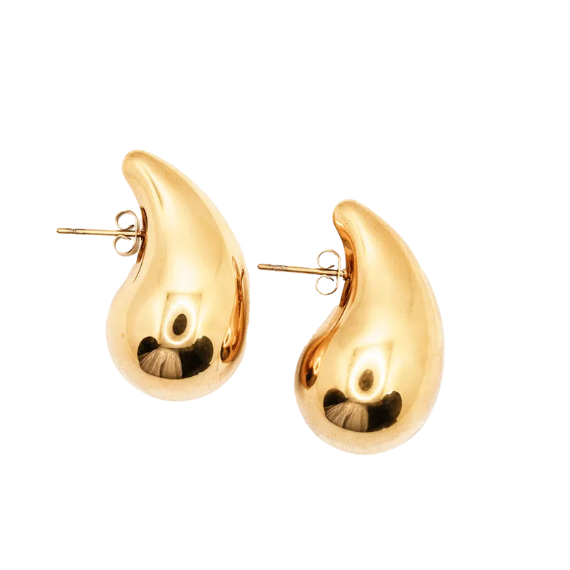 18k Gold-Plated Drop Studs