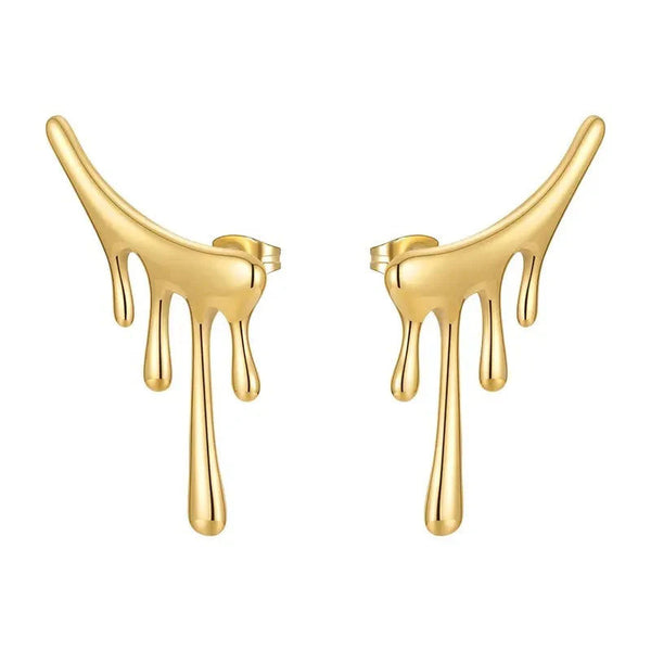18k Gold-Plated Water Drop Earrings