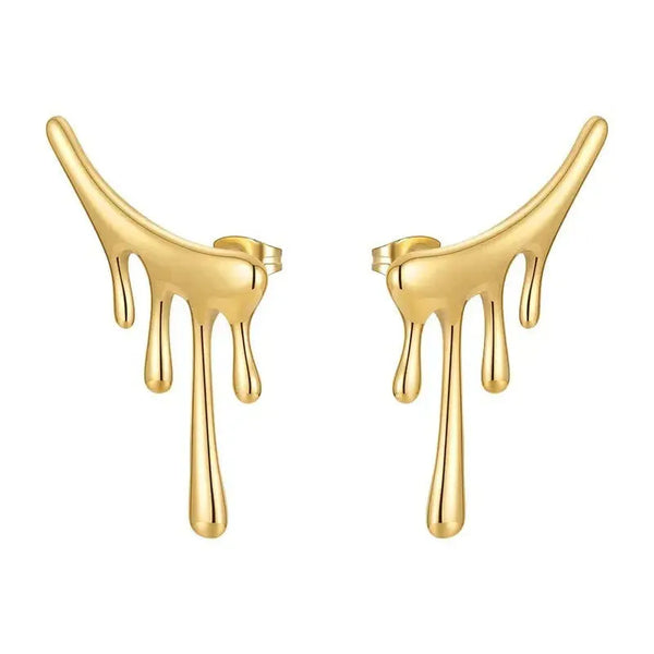 18k Gold-Plated Water Drop Earrings