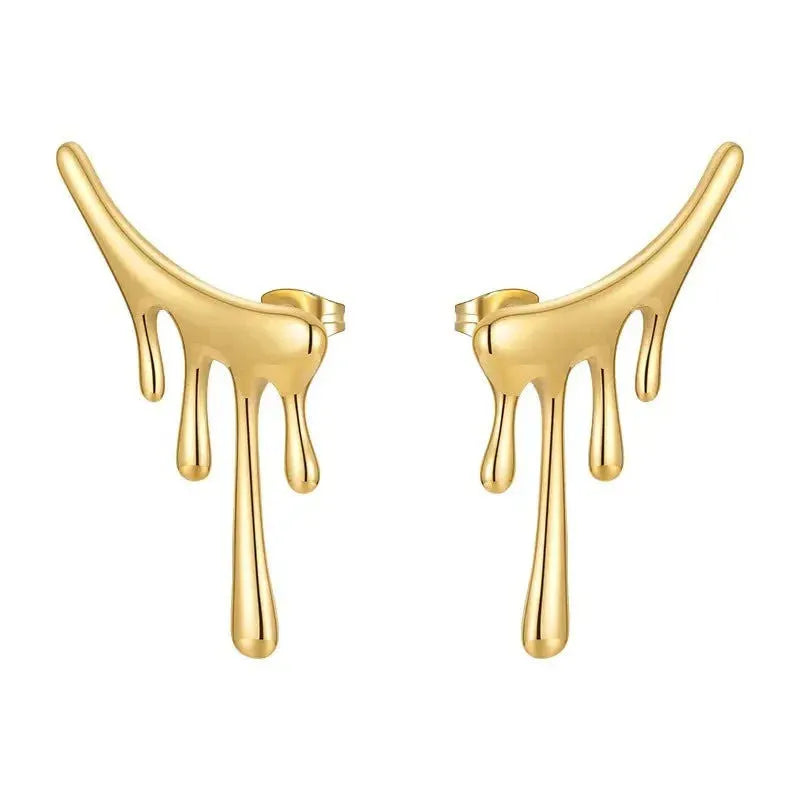 18k Gold-Plated Water Drop Earrings