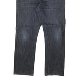 GUESS Mens Dark Blue Regular Fit Straight Denim Jeans W32 L27 Zip Cotton Blend