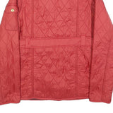 BARBOUR INTERNATIONAL Girls Red Quilted Jacket 14-15Y Polyester Zip