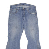 LEVI'S 501 Mens Jeans Blue Classic Flared Denim Medium W34 L30 Button Closure