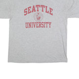 RUSSELL ATHLETIC Mens Grey Seattle University Graphic T-Shirt L Crew Neck Short