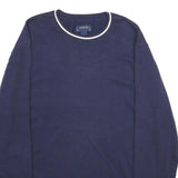 POLO RALPH LAUREN Mens Navy Crew Neck L Cotton Blend Sweatshirt