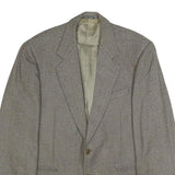 MONTENEGRO Mens Grey Wool Tailored Jacket XL Woven Button Up Classic Formal