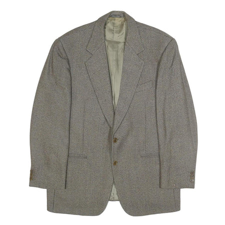 MONTENEGRO Mens Grey Wool Tailored Jacket XL Woven Button Up Classic Formal