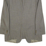 MONTENEGRO Mens Grey Wool Tailored Jacket XL Woven Button Up Classic Formal