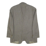 MONTENEGRO Mens Grey Wool Tailored Jacket XL Woven Button Up Classic Formal