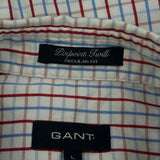 Gant Checked Shirt - Large White Cotton
