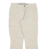 ICEPEAK Womens Beige Regular Trousers W32 L30 Polyester Blend Zip Casual Outdoor