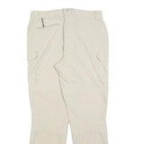 ICEPEAK Womens Beige Regular Trousers W32 L30 Polyester Blend Zip Casual Outdoor