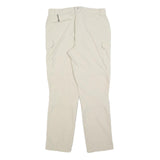 ICEPEAK Womens Beige Regular Trousers W32 L30 Polyester Blend Zip Casual Outdoor