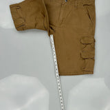 Wrangler Cargo Shorts - 34W 11L Brown Cotton
