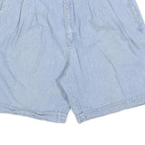 MERONA Womens Shorts Blue Denim Casual M W32 Cotton Blend Relaxed Fit
