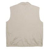 BOASI Mens Beige & Cream Reversible Synthetic Outdoor Jacket XL Zip Vest Plain