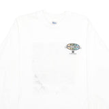 MURINA'S BEST Mens White XL Long Sleeve Crew Neck Wellness Print T-Shirt