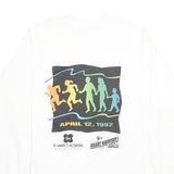 MURINA'S BEST Mens White XL Long Sleeve Crew Neck Wellness Print T-Shirt