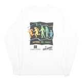 MURINA'S BEST Mens White XL Long Sleeve Crew Neck Wellness Print T-Shirt