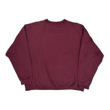 Starter Sweatshirt - Large Burgundy Cotton