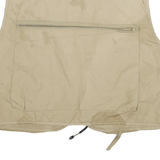 GAMEHIDE Mens Beige Utility Cotton Blend Jacket XL Multi Pocket Outdoor Fishing