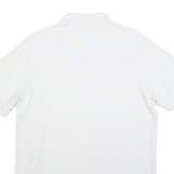 NAUTICA Mens White Short Sleeve Plain Polo Shirt M Classic Cotton Blend