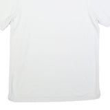 NAUTICA Mens White Short Sleeve Plain Polo Shirt M Classic Cotton Blend