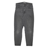 LEVI'S Womens Slim Grey Denim Slim Jeans W31 L27 Classic Fit Zip Closure