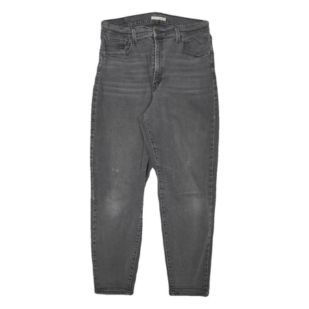 LEVI'S Womens Slim Grey Denim Slim Jeans W31 L27 Classic Fit Zip Closure
