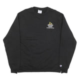 CHAMPION Mens Black Rivers Edge Environmental Crew Neck L Cotton Blend